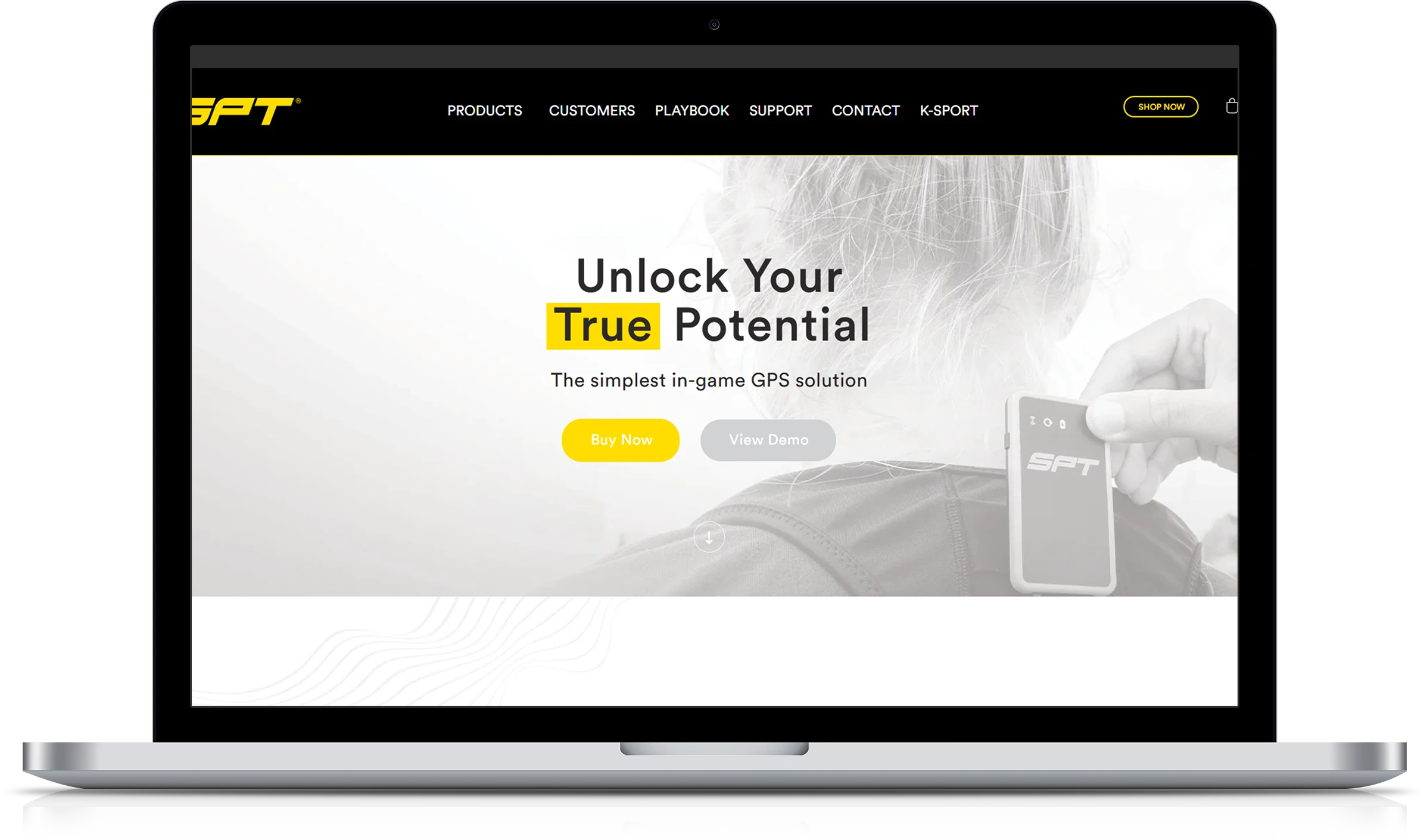 Sports store implementation screenshot