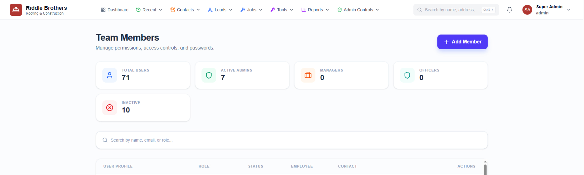 PYTHON Construction, Construction CRM, Data Migration, Financial Integrations, Real-Time Collaboration, Roofing, SaaS, Webhook Processing case study