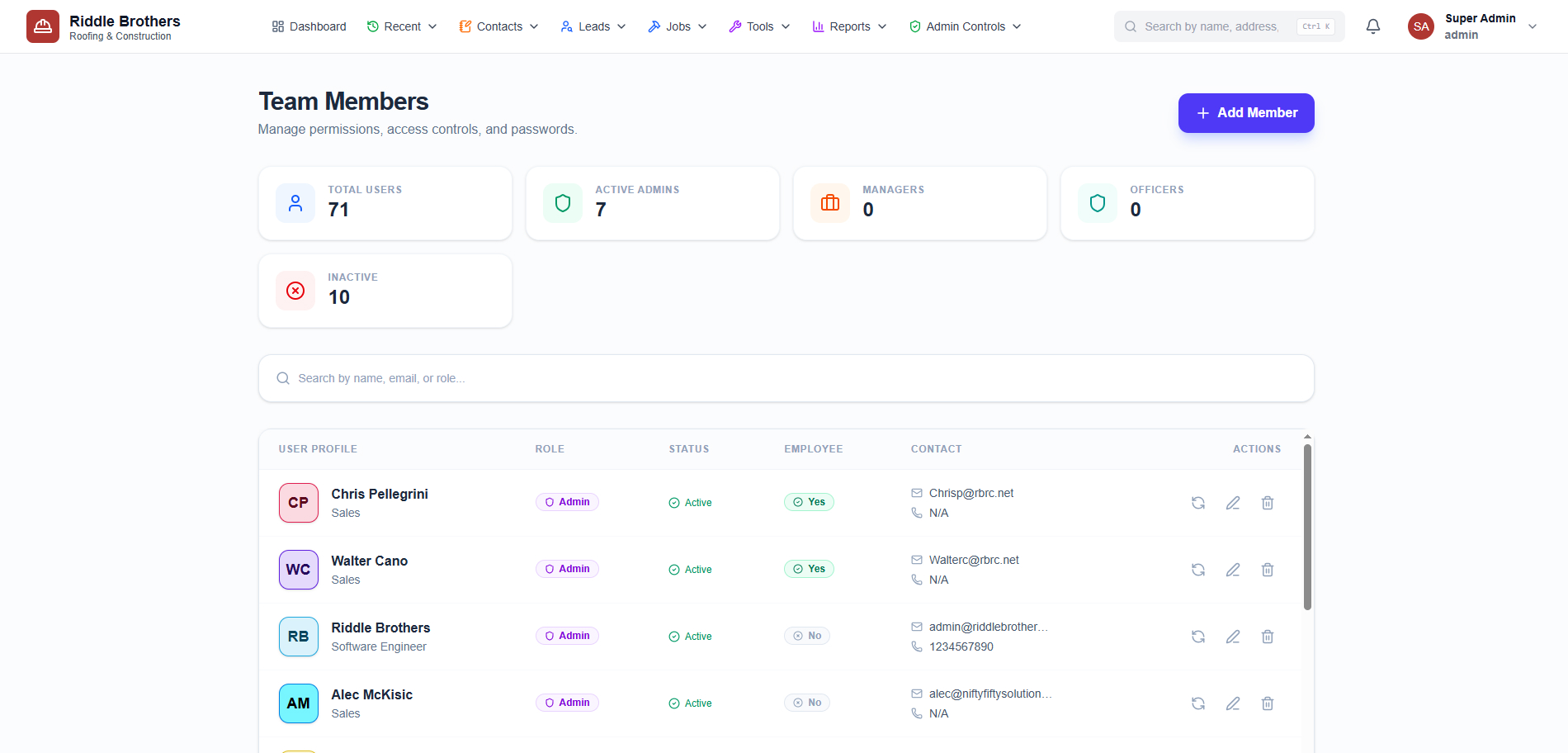 Construction, Construction CRM, Data Migration, Financial Integrations, Real-Time Collaboration, Roofing, SaaS, Webhook Processing case study